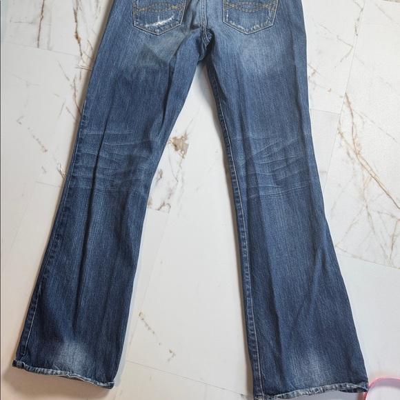 Y2K Abercrombie & Fitch Distressed Bootcut Emma Jeans Sz 8R Trendy - Picture 12 of 12